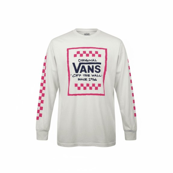 VANS Μπλούζα Long Sleeve S | Large Graphic | Off The Wall | Λευκό